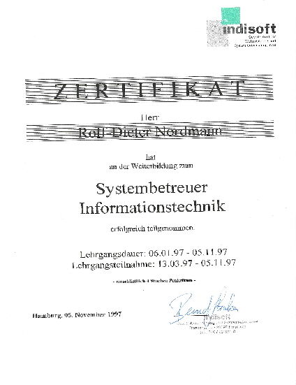 Ausbildung Systembetreuer